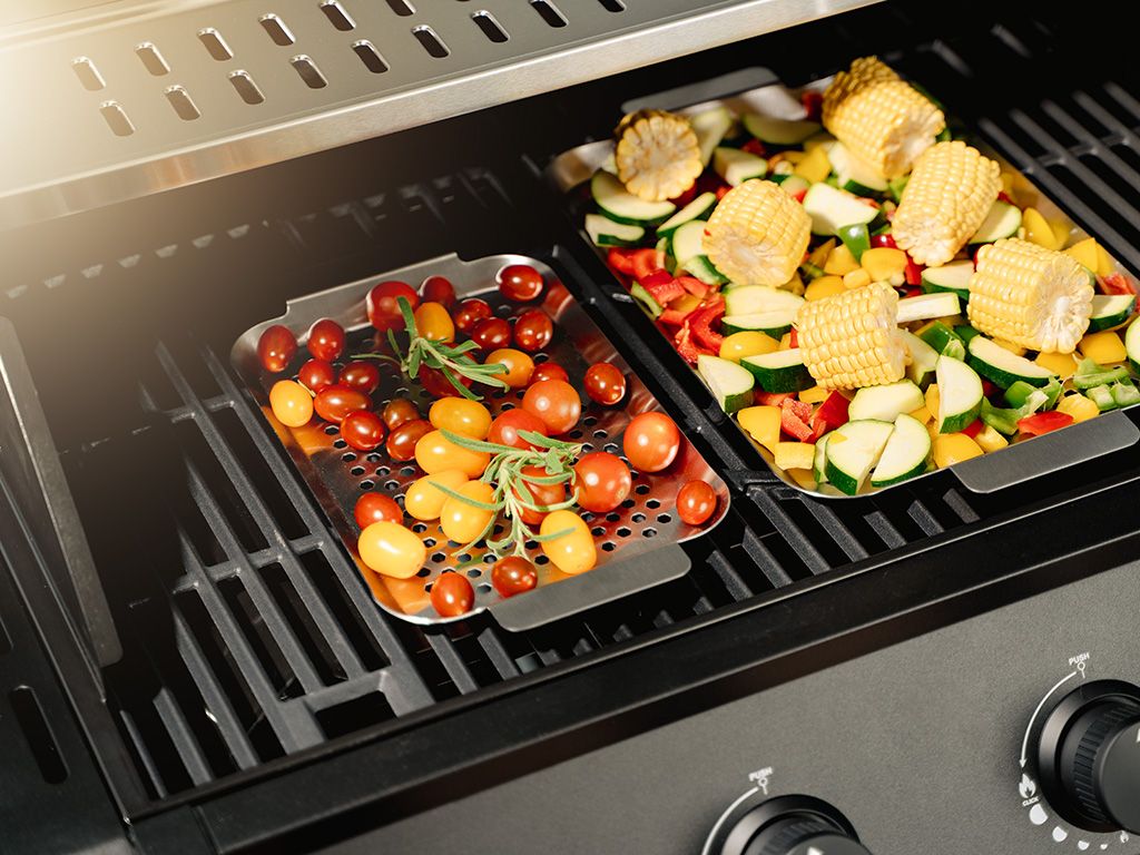 TACA BBQ ZE STALI NIERDZEWNEJ 33×18 CM - 2