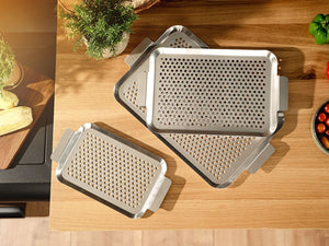 TACA BBQ ZE STALI NIERDZEWNEJ 33×18 CM - 3