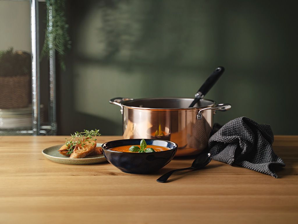 MIEDZIANY GARNEK HYBRYDOWY NON-STICK 24 CM - 3