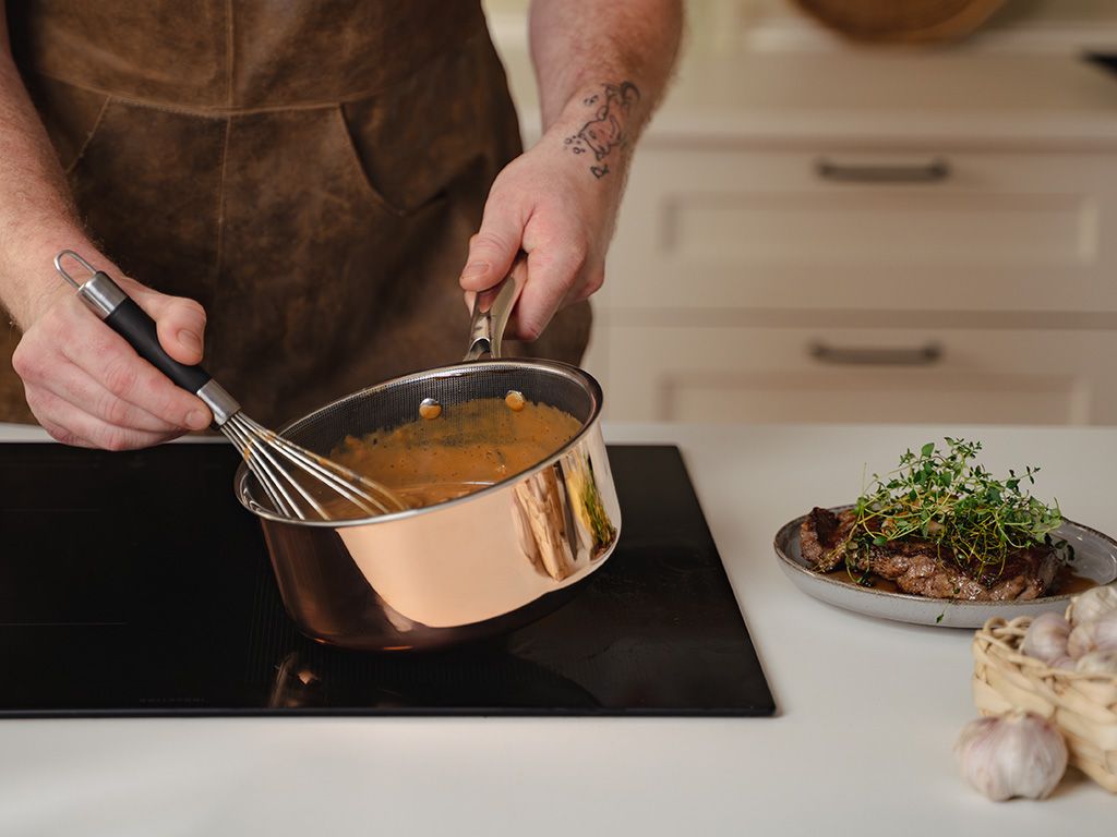 ZESTAW GARNKÓW HYBRYDOWYCH NON-STICK MIEDZIANYCH - 2 CZĘŚCI - 3