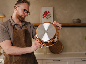 MIEDZIANY GARNEK HYBRYDOWY NON-STICK 24 CM - 6