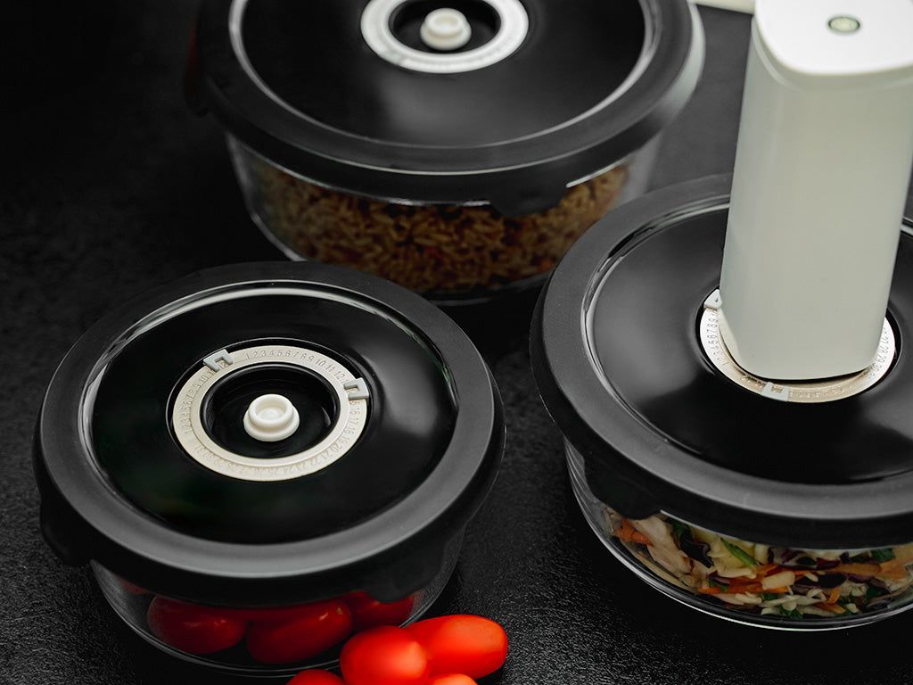 OKRĄGŁY SZKLANY POJEMNIK VACUUM – 1400 ML - 7