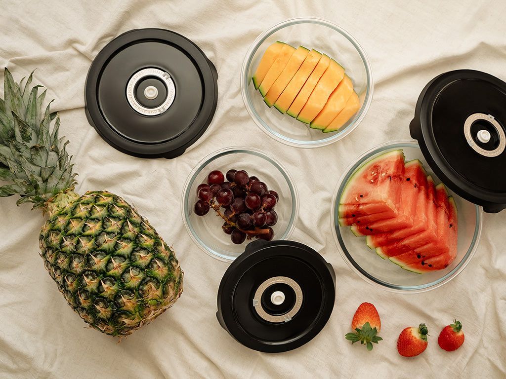 OKRĄGŁY SZKLANY POJEMNIK VACUUM – 635 ML - 11