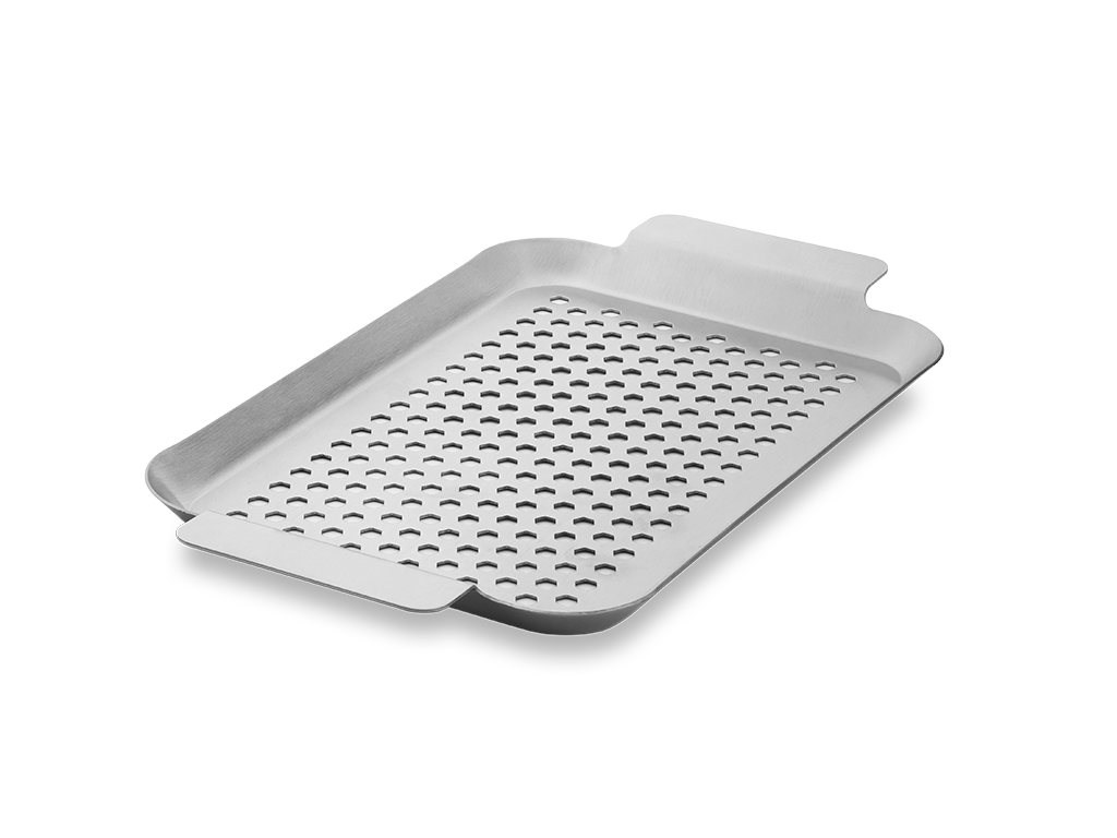 TACA BBQ ZE STALI NIERDZEWNEJ 33×18 CM - 1