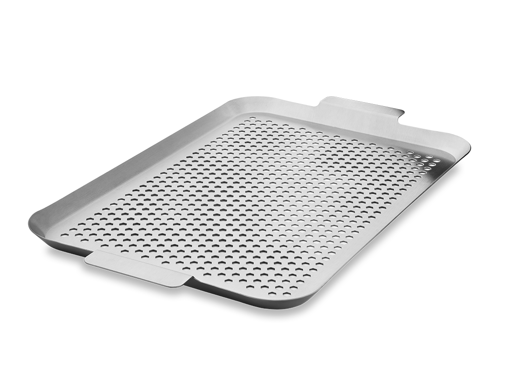 TACA BBQ ZE STALI NIERDZEWNEJ 50×30 CM - 1