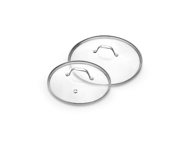 ZESTAW SZKLANYCH POKRYWEK 26/28 CM – 2 ELEMENTY - 1