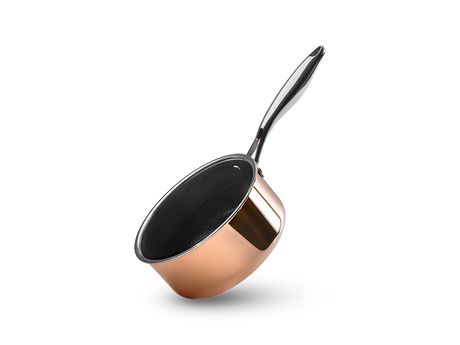 MIEDZIANY GARNEK DO SOSÓW HYBRYDOWY NON-STICK 18 CM - 1